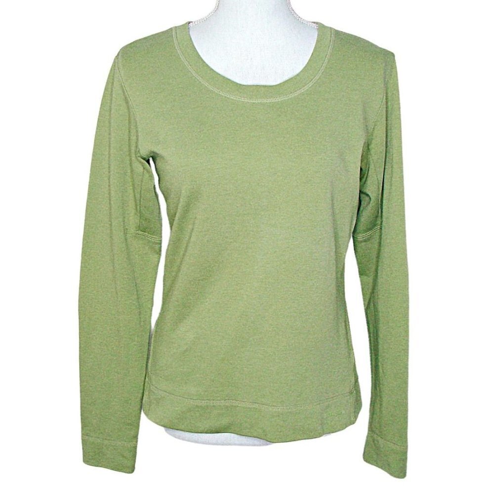 Patagonia Womens Long Sleeve Round Neck Pullover Sweatshirt Sage Green Size M